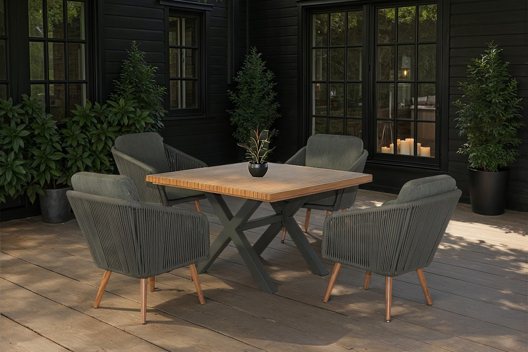 Eden 4 Seat Dining Set
